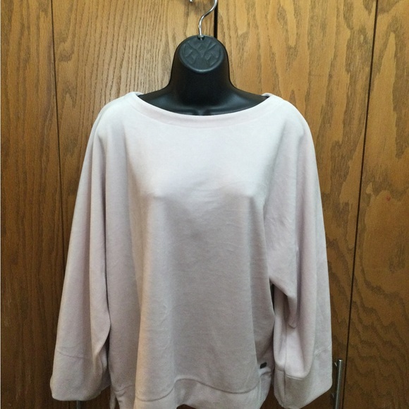 DKNY Crush Velvet Flare  Sleeve Sweater Women’s L - Picture 2 of 5